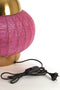 Light & Living Tafellamp Cetara - Kralen - 33cm - Roze/Brons