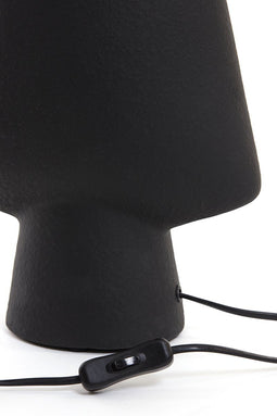 Light & Living Tafellamp Ciara - Keramiek - 51cm - Zwart - excl. kap