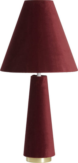 Light & Living Tafellamp Devia - Velvet - Bordeaux