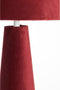Light & Living Tafellamp Devia - Velvet - Bordeaux