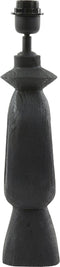 Light & Living Tafellamp Django - Mangohout - 45cm - Mat Zwart - excl. kap