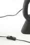 Light & Living Tafellamp Django - Mangohout - 45cm - Mat Zwart - excl. kap