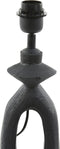 Light & Living Tafellamp Django - Mangohout - 45cm - Mat Zwart - excl. kap