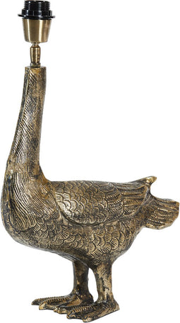 Light & Living Tafellamp Duck - Antiek Brons - excl. kap