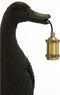 Light & Living Tafellamp Duck - Zwart - 23.5x23x48.5cm - Modern - Kerst cadeau - Kerst cadeautjes - Cadeau vrouw - Cadeau man - Cadeau voor haar - Cadeau voor hem - Kerstcadeau - Kerst kado - Kado man - Kado vrouw