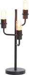 Light & Living Tafellamp Edisa - 3-Lamps - Mat Zwart