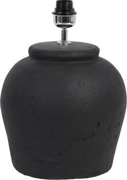 Light & Living Tafellamp Etna - Keramiek - 40cm - Mat Zwart - excl. kap