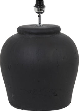 Light & Living Tafellamp Etna - Keramiek - 50cm - Mat Zwart - excl. kap