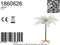 Light & Living Tafellamp Feather - Goud/Wit - Ø65cm - Modern - Kerst cadeau - Kerst cadeautjes - Cadeau vrouw - Cadeau man - Cadeau voor haar - Cadeau voor hem - Kerstcadeau - Kerst kado - Kado man - Kado vrouw