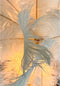 Light & Living Tafellamp Feather - Goud/Wit - Ø65cm - Modern - Kerst cadeau - Kerst cadeautjes - Cadeau vrouw - Cadeau man - Cadeau voor haar - Cadeau voor hem - Kerstcadeau - Kerst kado - Kado man - Kado vrouw