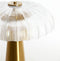 Light & Living Tafellamp Fungo - Helder/Goud - Ø40cm - 2L - Modern - Kerst cadeau - Kerst cadeautjes - Cadeau vrouw - Cadeau man - Cadeau voor haar - Cadeau voor hem - Kerstcadeau - Kerst kado - Kado man - Kado vrouw