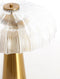 Light & Living Tafellamp Fungo - Helder/Goud - Ø50cm - 2L - Modern - Kerst cadeau - Kerst cadeautjes - Cadeau vrouw - Cadeau man - Cadeau voor haar - Cadeau voor hem - Kerstcadeau - Kerst kado - Kado man - Kado vrouw