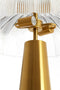 Light & Living Tafellamp Fungo - Helder/Goud - Ø50cm - 2L - Modern - Kerst cadeau - Kerst cadeautjes - Cadeau vrouw - Cadeau man - Cadeau voor haar - Cadeau voor hem - Kerstcadeau - Kerst kado - Kado man - Kado vrouw