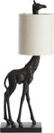 Light & Living Tafellamp Giraffe - 61cm - Zwart/Crème