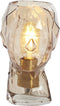 Light & Living Tafellamp Head - Glas - Ø20cm - Bruin