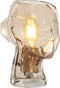 Light & Living Tafellamp Head - Glas - Ø20cm - Bruin