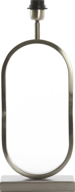 Light & Living Tafellamp Jamiri - 45cm hoog - Nikkel - excl. kap