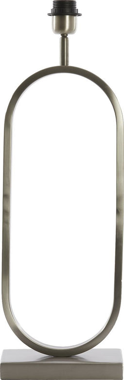 Light & Living Tafellamp Jamiri - 55cm hoog - Nikkel - excl. kap