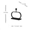 Light & Living Tafellamp Jamiro - Zwart - 37x13x29cm - Woonkamer - Slaapkamer