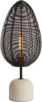 Light & Living Tafellamp Joley - Zwart/Wit - Ø26cm - Modern - Kerst cadeau - Kerst cadeautjes - Cadeau vrouw - Cadeau man - Cadeau voor haar - Cadeau voor hem - Kerstcadeau - Kerst kado - Kado man - Kado vrouw