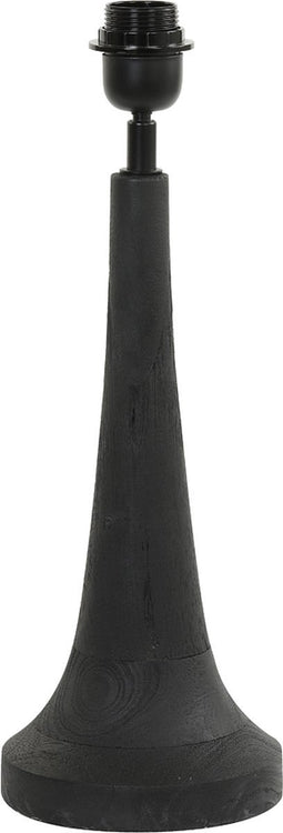 Light & Living Tafellamp Jovany - Mangohout - 44cm - Zwart - excl. kap
