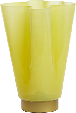 Light&living Tafellamp LED Ø16,5x29 cm MALU glas licht geel