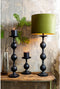Light & Living Tafellamp Lesane - Zwart - Ø17cm - Woonkamer - Slaapkamer
