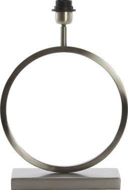 Light & Living Tafellamp Liva - 37cm hoog - Nikkel - excl. kap