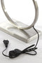 Light & Living Tafellamp Liva - 37cm hoog - Nikkel - excl. kap