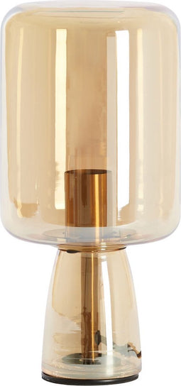 Light & Living Tafellamp Lotta - Amber - Ø16cm - Modern - Kerst cadeau - Kerst cadeautjes - Cadeau vrouw - Cadeau man - Cadeau voor haar - Cadeau voor hem - Kerstcadeau - Kerst kado - Kado man - Kado vrouw