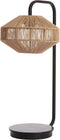 Light & Living Tafellamp Lyra - Jute/Zwart - Ø26cm - Botanisch - Kerst cadeau - Kerst cadeautjes - Cadeau vrouw - Cadeau man - Cadeau voor haar - Cadeau voor hem - Kerstcadeau - Kerst kado - Kado man - Kado vrouw