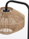 Light & Living Tafellamp Lyra - Jute/Zwart - Ø26cm - Botanisch - Kerst cadeau - Kerst cadeautjes - Cadeau vrouw - Cadeau man - Cadeau voor haar - Cadeau voor hem - Kerstcadeau - Kerst kado - Kado man - Kado vrouw
