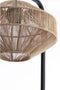 Light & Living Tafellamp Lyra - Jute/Zwart - Ø26cm - Botanisch - Kerst cadeau - Kerst cadeautjes - Cadeau vrouw - Cadeau man - Cadeau voor haar - Cadeau voor hem - Kerstcadeau - Kerst kado - Kado man - Kado vrouw