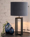 Light & Living Tafellamp Mace - Zwart - 21x46cm - Woonkamer - Slaapkamer