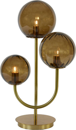 Light & Living Tafellamp Magdala - Bruin/Goud - 3L - Modern - Kerst cadeau - Kerst cadeautjes - Cadeau vrouw - Cadeau man - Cadeau voor haar - Cadeau voor hem - Kerstcadeau - Kerst kado - Kado man - Kado vrouw
