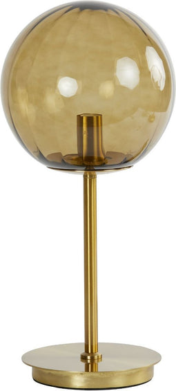 Light & Living Tafellamp Magdala - Bruin/Goud - Ø20cm - Modern