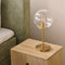 Light & Living Tafellamp Magdala - Glas/Goud - Ø20cm - Modern
