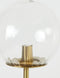 Light & Living Tafellamp Magdala - Glas/Goud - Ø20cm - Modern