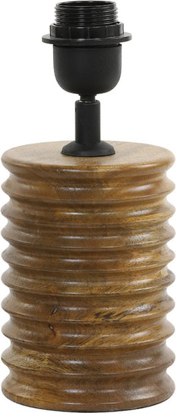 Light & Living Tafellamp Mauro - Mangohout - 25cm - Bruin - excl. kap