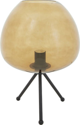 Light & Living Tafellamp Mayson - Bruin/Zwart - Ø30cm - Modern - Kerst cadeau - Kerst cadeautjes - Cadeau vrouw - Cadeau man - Cadeau voor haar - Cadeau voor hem - Kerstcadeau - Kerst kado - Kado man - Kado vrouw
