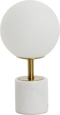 Light & Living Tafellamp Medina - Wit - Ø20cm - Modern - Kerst cadeau - Kerst cadeautjes - Cadeau vrouw - Cadeau man - Cadeau voor haar - Cadeau voor hem - Kerstcadeau - Kerst kado - Kado man - Kado vrouw