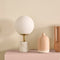 Light & Living Tafellamp Medina - Wit - Ø20cm - Modern - Kerst cadeau - Kerst cadeautjes - Cadeau vrouw - Cadeau man - Cadeau voor haar - Cadeau voor hem - Kerstcadeau - Kerst kado - Kado man - Kado vrouw