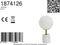Light & Living Tafellamp Medina - Wit - Ø20cm - Modern - Kerst cadeau - Kerst cadeautjes - Cadeau vrouw - Cadeau man - Cadeau voor haar - Cadeau voor hem - Kerstcadeau - Kerst kado - Kado man - Kado vrouw