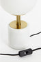Light & Living Tafellamp Medina - Wit - Ø20cm - Modern - Kerst cadeau - Kerst cadeautjes - Cadeau vrouw - Cadeau man - Cadeau voor haar - Cadeau voor hem - Kerstcadeau - Kerst kado - Kado man - Kado vrouw