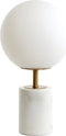 Light & Living Tafellamp Medina - Wit - Ø25cm - Modern - Kerst cadeau - Kerst cadeautjes - Cadeau vrouw - Cadeau man - Cadeau voor haar - Cadeau voor hem - Kerstcadeau - Kerst kado - Kado man - Kado vrouw