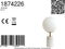 Light & Living Tafellamp Medina - Wit - Ø25cm - Modern - Kerst cadeau - Kerst cadeautjes - Cadeau vrouw - Cadeau man - Cadeau voor haar - Cadeau voor hem - Kerstcadeau - Kerst kado - Kado man - Kado vrouw
