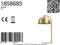 Light & Living Tafellamp Mette - Goud - 24x20x43cm - Modern - Sinterklaas cadeau - Sinterklaas cadeautjes - Cadeau vrouw - Cadeau man - Cadeau voor haar - Cadeau voor hem - Sint cadeau - Sint kado - Kado man - Kado vrouw