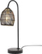 Light & Living Tafellamp Meya - Zwart - 23x18x60cm - Modern - Kerst cadeau - Kerst cadeautjes - Cadeau vrouw - Cadeau man - Cadeau voor haar - Cadeau voor hem - Kerstcadeau - Kerst kado - Kado man - Kado vrouw