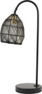 Light & Living Tafellamp Meya - Zwart - 23x18x60cm - Modern - Kerst cadeau - Kerst cadeautjes - Cadeau vrouw - Cadeau man - Cadeau voor haar - Cadeau voor hem - Kerstcadeau - Kerst kado - Kado man - Kado vrouw