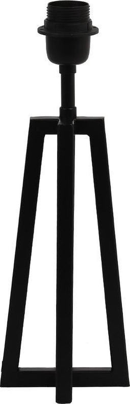 Light & Living Tafellamp Miley - 31cm - Mat Zwart - excl. kap